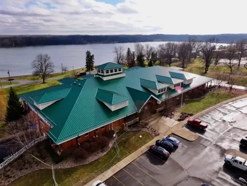 Tarping and dry-in on a Bridgewater Club commercial roof